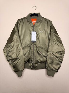 Nike Bomber Jacket Therma-fit Reversible Olive/Orange